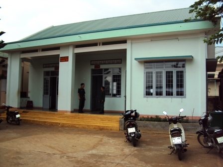 Nhà làm việc khang trang của BCH Quân sự Quảng Tiến.