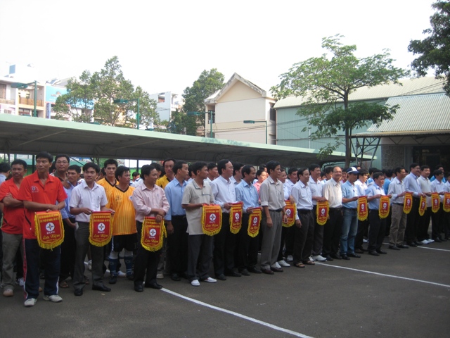 Các đoàn VDV tham dự hội thao