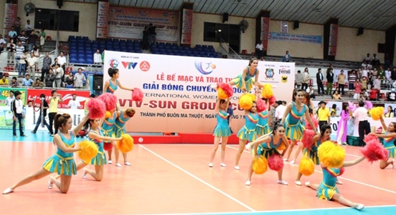 Một tiết mục văn nghệ trong lễ bế mạc giải