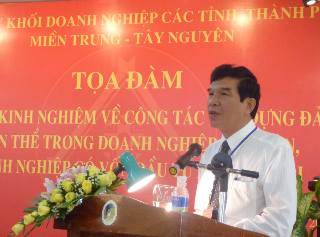 Phó Bí thư thường trực Tỉnh ủy Dak Lak Hoàng Trọng Hải phát biểu tại hội nghị