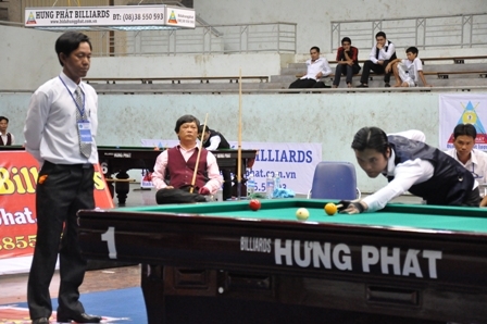 Các VĐV thi đấu nội dung Carom 1 băng