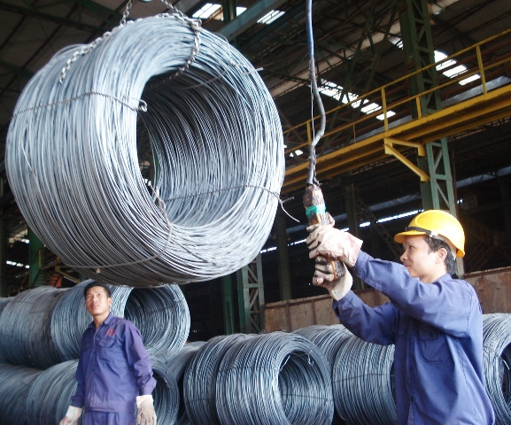 Sản phẩm của Công ty cổ phần thép Đông Nam Á (KCN Hòa Phú - Dak Lak) đã xuất khẩu sang một số nước châu Âu.