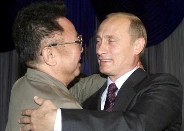 Nhà lãnh đạo Kim Jong-il và Thủ tướng Nga, Putin