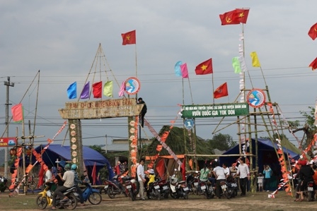 Các lều trại được trang trí đẹp mắt