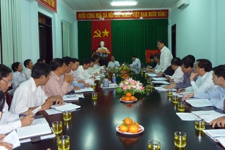 Các đại biểu tại buổi làm việc