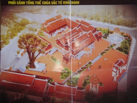 Phối cảnh Tổng thể Chùa Sắc tứ Khải Đoan sau đại trùng tu