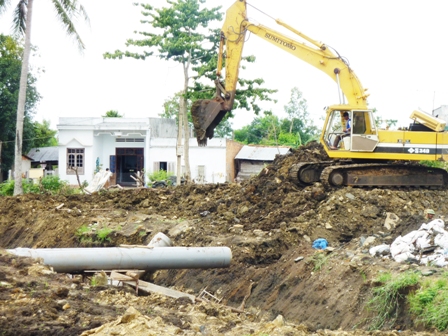 Thi công hệ thống kênh mương Công trình Thủy lợi Krông Buk hạ (Ảnh minh họa)