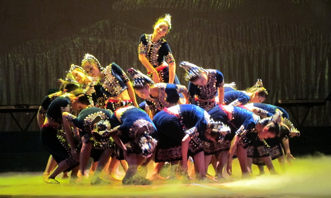 Tiết mục múa Mùa về của Đoàn Ca Múa Nhạc dân tộc Nghệ An.    Ảnh: H.G