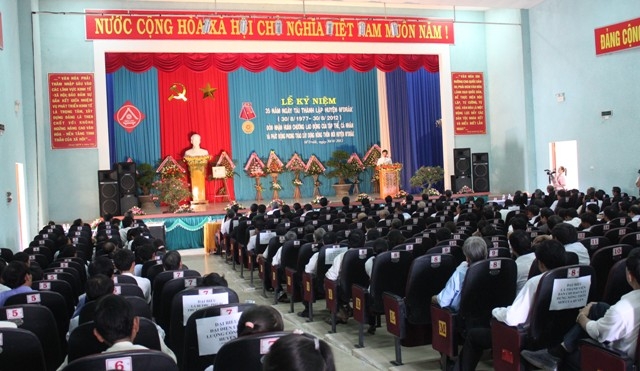 Quang cảnh buổi lễ kỷ niệm