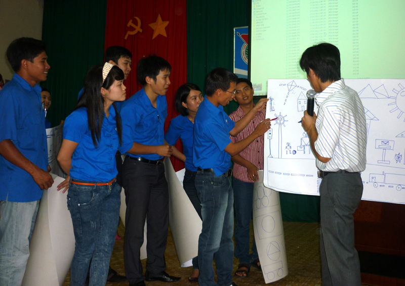Lớp tập huấn đã nâng cao khả năng làm việc nhóm cho các học viên