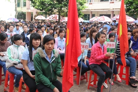 Học sinh tham dự Lễ khai giảng 
