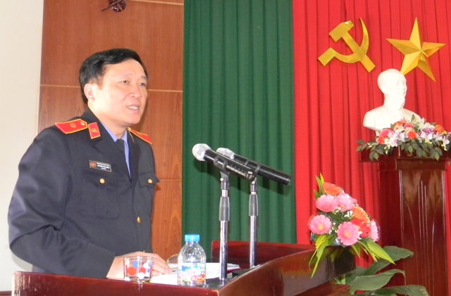 Viện trworng VKSND Tối cao Nguyễn Hòa Bình phát biểu tại hội nghị