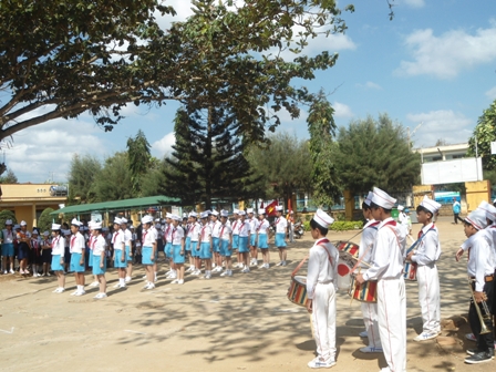 Phần thi nghi thức Chào cờ