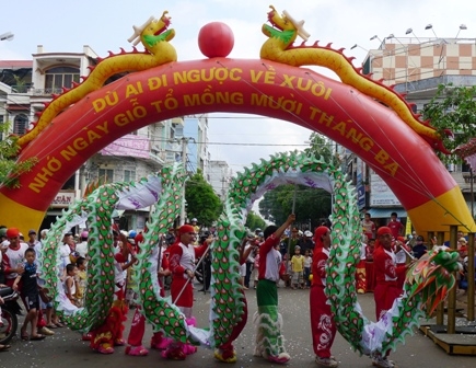 Múa Rồng trong ngày Giỗ Tổ