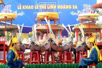 Phần Lễ thể linh trong Lễ khao lề thế lính Hoàng Sa