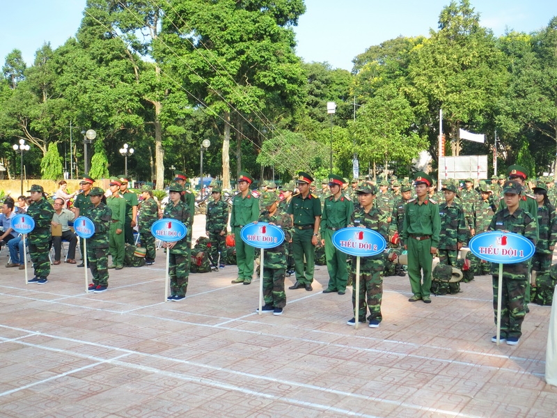 Học kỳ quân đội năm nay có tổng cộng 61 em tham gia