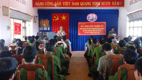 Đảng bộ Công an thị xã Buôn Hồ, đơn vị luôn làm tốt  công tác kiểm tra, giám sát của Đảng.