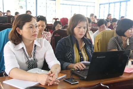 Các đại biểu tham gia lớp tập huấn