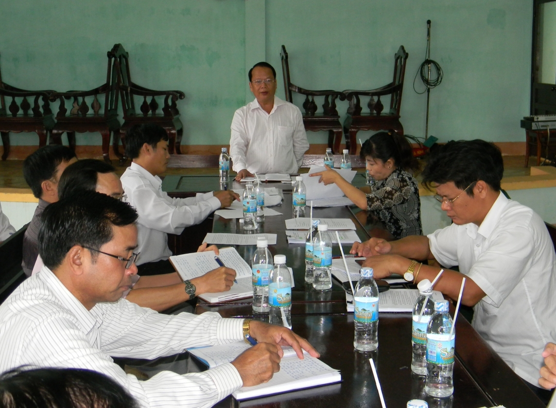 Ông Phạm Hát phát biểu tại cuộc làm việc