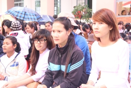 Học sinh tham dự Lễ khai giảng