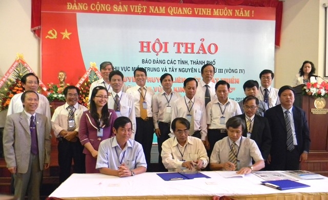 Các đoàn ký cam kết liên kết tuyên truyền