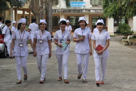 Học sinh Trường Trung cấp Y tế Dak Lak (Ảnh: minh họa)