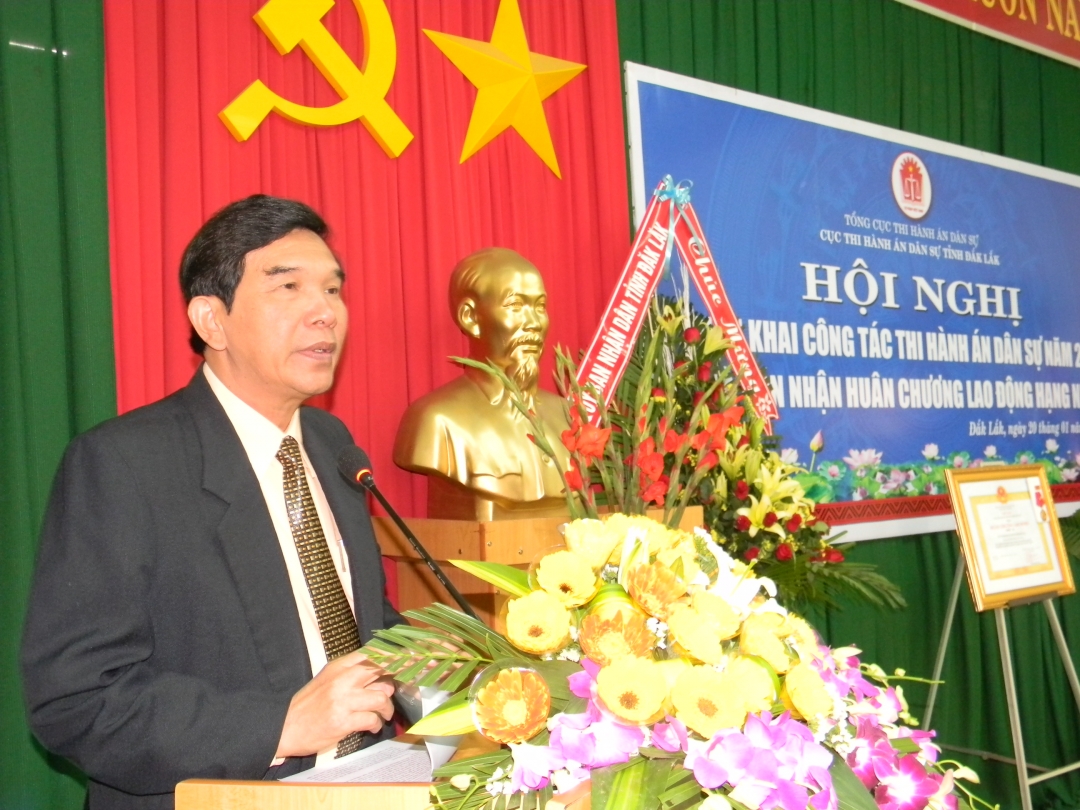 Đồng chí Hoàng Trọng Hải phát biểu tại hội nghị
