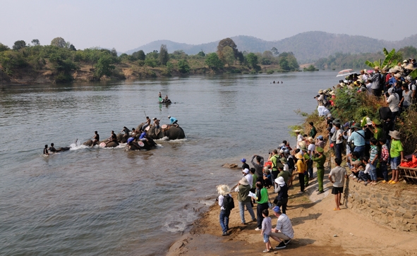 Hội Voi là một dịp để quảng bá cho ngành du lịch Dak Lak. Ảnh: Nam Phương