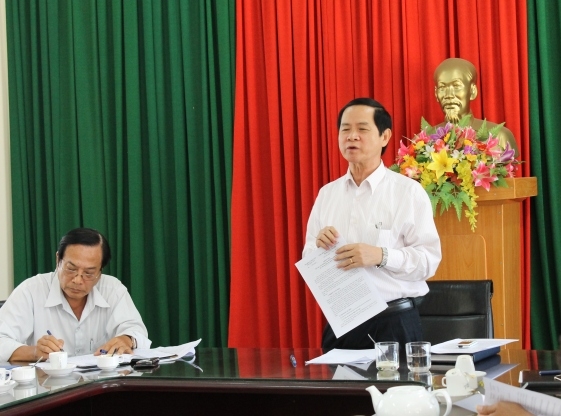 Phó Chủ tịch HĐND tỉnh Nguyễn Tuấn Anh kết luận cuộc họp.