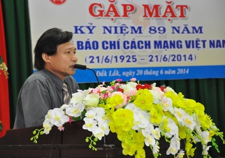Phó Tổng Biên tập Báo Dak Lak bày tỏ tâm tư cùng các đồng nghiệp
