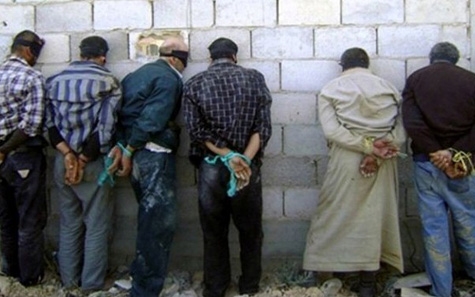 Các con tin bị phiến quân Hồi giáo IS bắt cóc (ảnh: alalam)