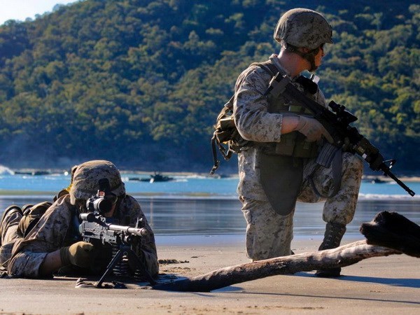 Lính thủy đánh bộ Mỹ tại Queensland. (Nguồn: abc.net.au)