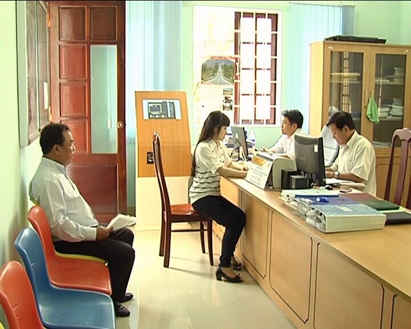Bộ phận cải cách thủ tục hành chính của UBND huyện Krông Bông.