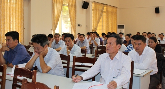 Các học viên tham dự lớp tập huấn.