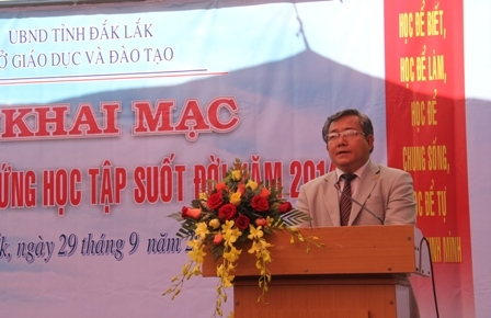 Giám đốc Sở GD-ĐT Phan Hồng kêu gọi hưởng ứng Tuần lễ