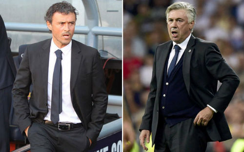 Enrique sẽ đấu với một Ancelotti lão luyện