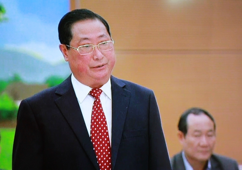 Bộ trưởng, Chủ nhiệm Ủy ban Dân tộc Giàng Seo Phử trả lời chất vấn.