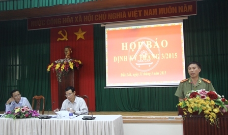 Đại diện Công an tỉnh trả lời