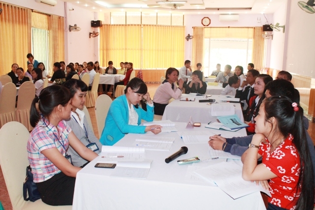 Quang cảnh hội thảo, tập huấn truyền thông môi trường