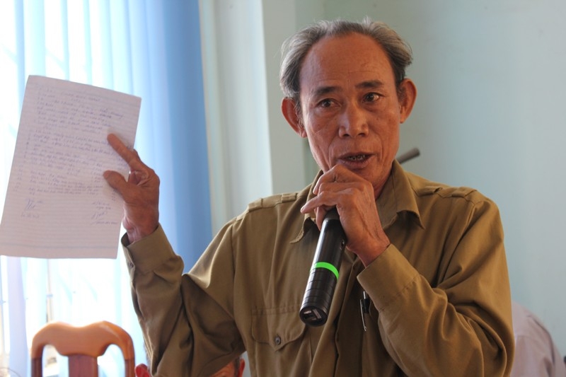 Cử tri trình bày ý kiến phản ánh