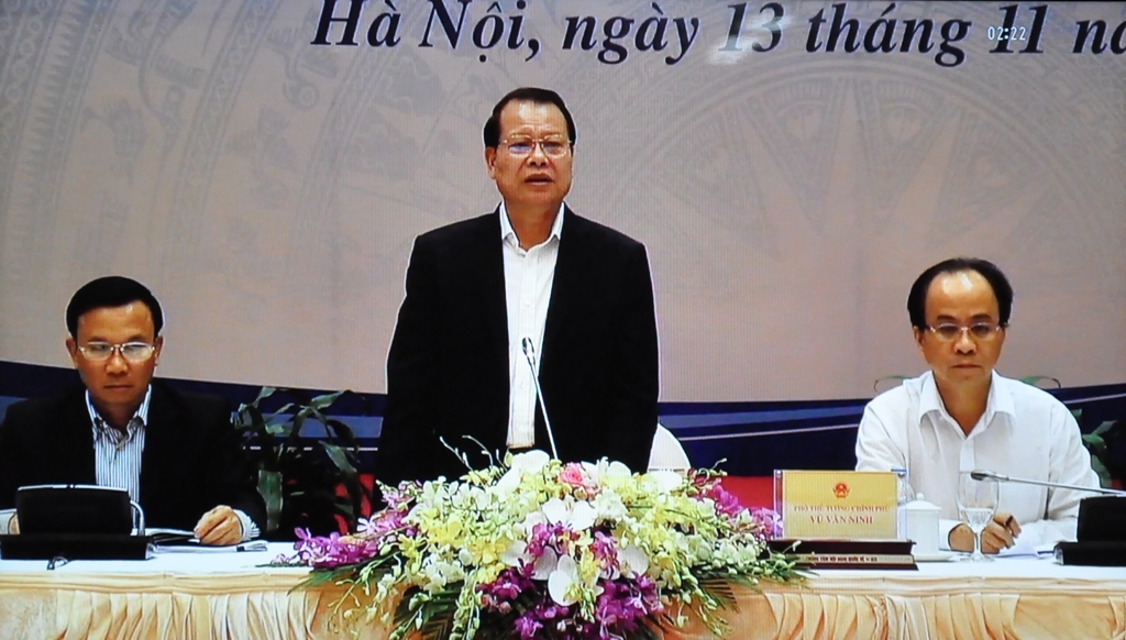 Phó Thủ tướng Chính Phủ Vũ Văn Ninh phát biểu chỉ đạo tại hội nghị