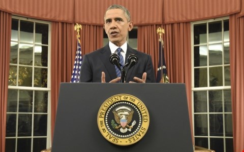 Tổng thống Mỹ Barack Obama có bài phát biểu quan trọng vào tối 6-12. Ảnh RT