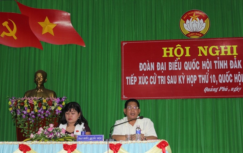 Đoàn Đại biểu Quốc hội tỉnh ghi nhận ý kiến của cử tri