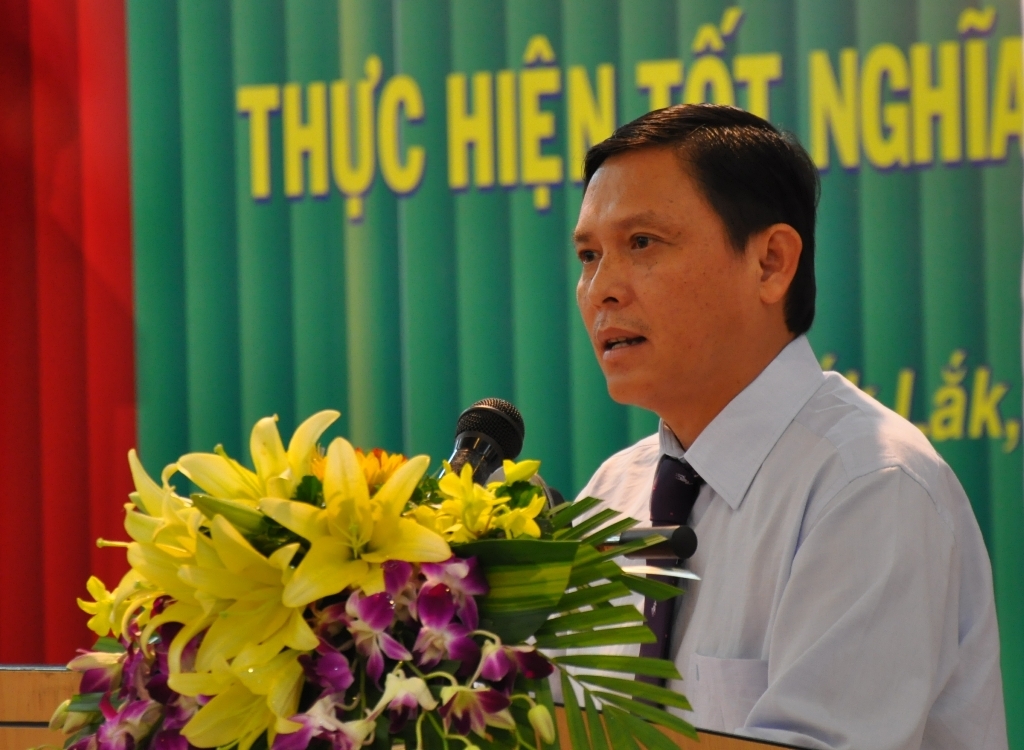 Phó Chủ tịch UBND tỉnh Nguyễn Tuấn Hà phát biểu tại hội nghị