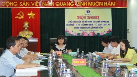 Các đại biểu tham dự Hội nghị tại điểm cầu Đắk Lắk