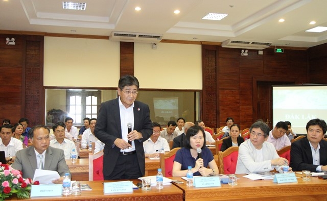 Ông Kaneko Kenji đại diện Hiệp hội Doanh nghiệp Nhật Bản tại Việt Nam phát biểu tại hội nghị