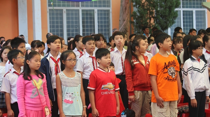 Đông đảo thiếu nhi tham dự Lễ tổng kết