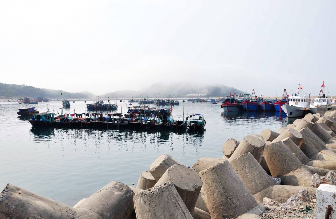Khu hậu cần nghề cá Vịnh Bắc Bộ  được xây dựng tại đảo Cô Tô