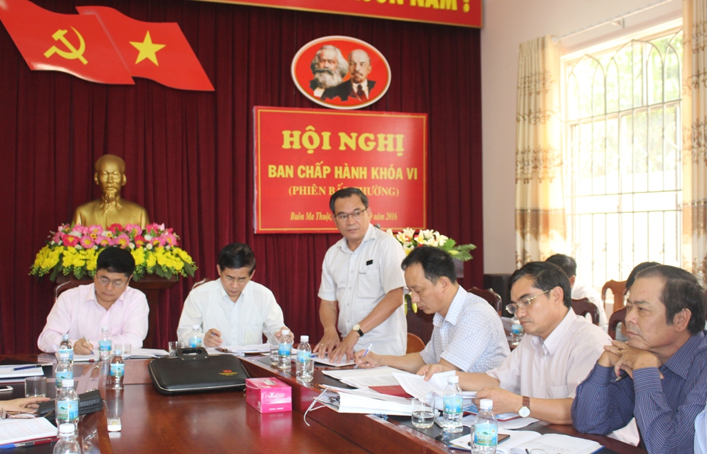 Đại biểu phát biểu ý kiến thảo luận.