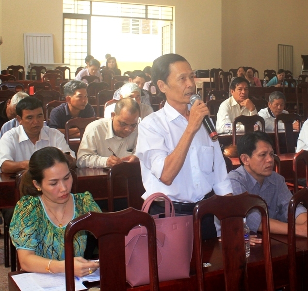 Ông Nguyễn Văn Đại, ở tổ dân phố 4, phường Tân Lập đề nghị thành phố sớm triển khai những dự án đã quy hoạch để người dân yên tâm sinh sống, sản xuất